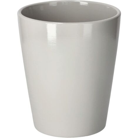 KOTARBAU Pot de fleurs en céramique pour orchidées H 150 mm ⌀ 120 mm Gris