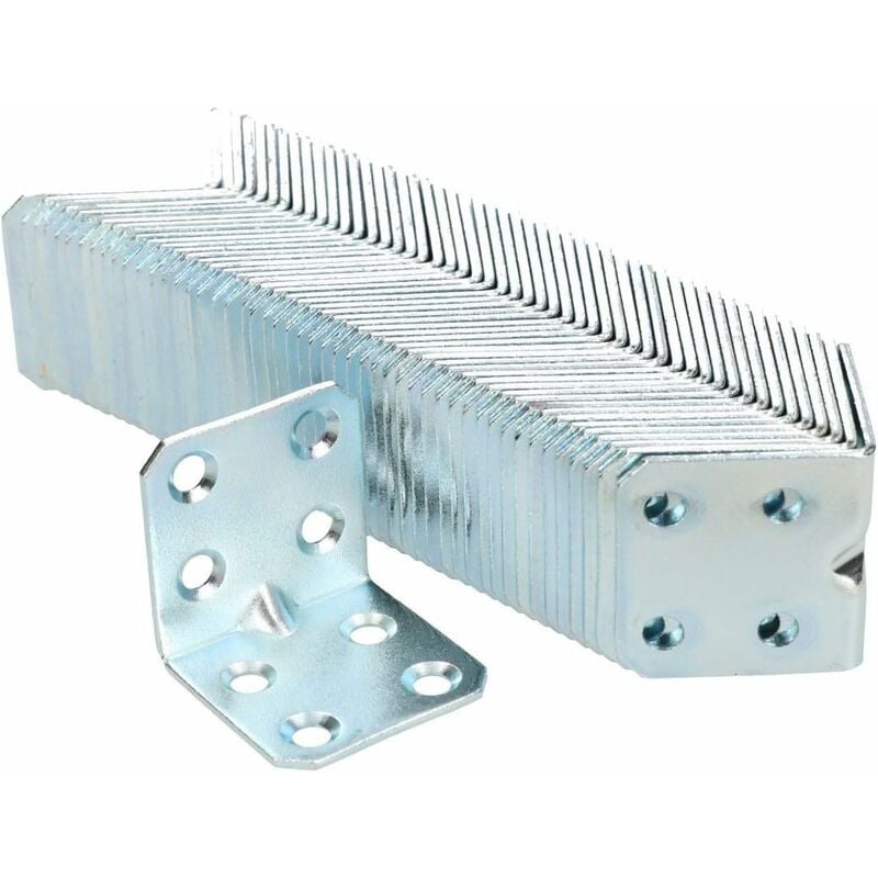 Kotarbau - Raccord coudé 30 x 30 x 30 x 1,5 mm avec nervure en acier galvanisé pour meubles