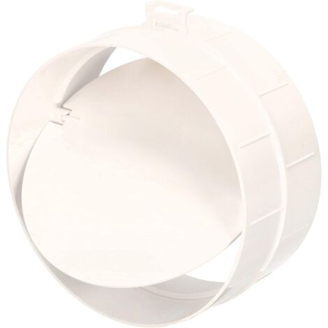 KOTARBAU Raccord pour tuyau de ventilation - Diamètre : 125 mm - Avec clapet anti-retour