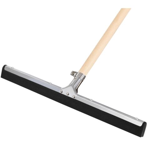 KOTARBAU® Raclette Sol - Acier - 45 cm - avec Manche en Bois 150 cm - Balai Raclette Sol Caoutchouc - Balai Mousse - Intérieur Extérieur -idéal pour Garage - Douche - Salle De Bain - Terrasse