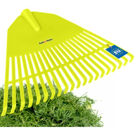 KOTARBAU® Rateau à Feuilles - Plastique - 45 cm - Sureau - sans Manche - Râteau Jardin - Balai à Gazon - Ramasse Feuilles - Léger - Résistant - Entretien Jardin