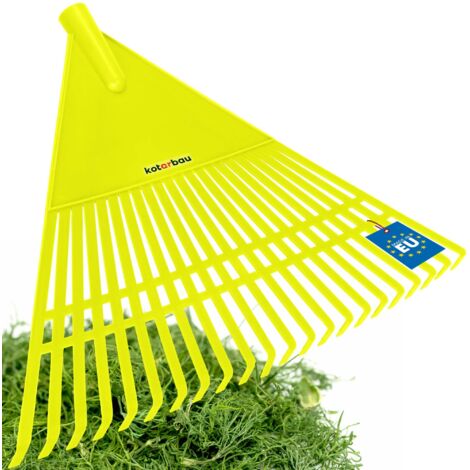 KOTARBAU® Rateau à Feuilles - Plastique - 55 cm - Sureau - sans Manche - Râteau Jardin - Balai à Gazon - Ramasse Feuilles - Léger - Résistant - Entretien Jardin