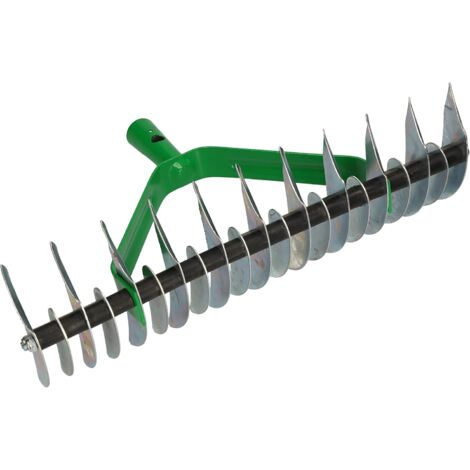 KOTARBAU Râteau de coupe 360 x 130 mm - Aérateur de gazon - Râteau manuel pour éliminer la mousse et le feutre de pelouse.