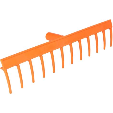 KOTARBAU Râteau de jardin à 12 dents avec fonction clic pour foin, herbe et feuilles