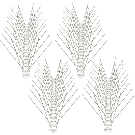 KOTARBAU Répulsif anti-pigeons - 10 cm - 3 m - Inoxydable - Joint pour rebords de fenêtre - Protection contre les oiseaux