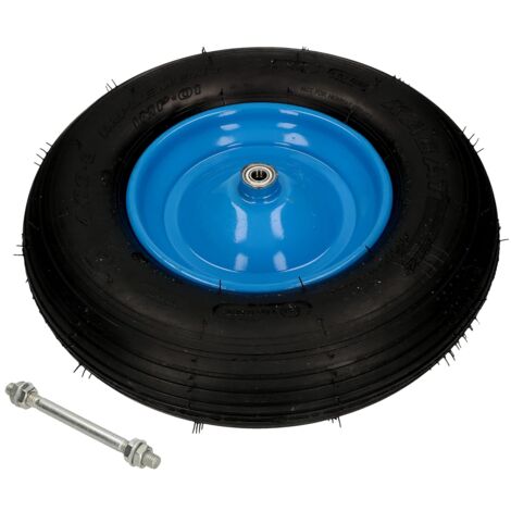 KOTARBAU Roue de brouette 4.80/4.00-8 - Pneus renforcés - Diamètre 390 mm - 230 kg - Fabriqué en UE