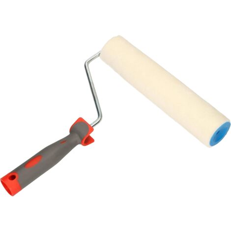 KOTARBAU Rouleau à peinture velours 250 mm avec poignée en caoutchouc pour travaux de peinture et de rénovation