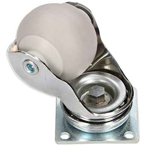 KOTARBAU Roulettes pour meubles Ø 40 mm - Pour tous les sols - Roulettes pivotantes en caoutchouc - Roulettes de transport robustes