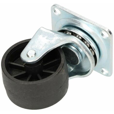 KOTARBAU Roulettes pour meubles - Diamètre : 40 mm - Pour tous types de sols - Roulettes en plastique - Roulettes de transport - Roulettes à outils