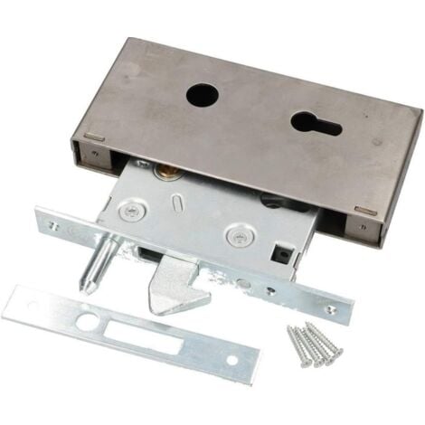 KOTARBAU serrure à crochet pour portail coulissant serrure à crochet F-60 serrure pour porte coulissante serrure à crochet galvanisé résistant à la corrosion pour porte d'entrée