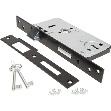 KOTARBAU Serrure à larder 90 x 63 mm à gauche avec clé BB, serrure d'entrée pour portails, portails