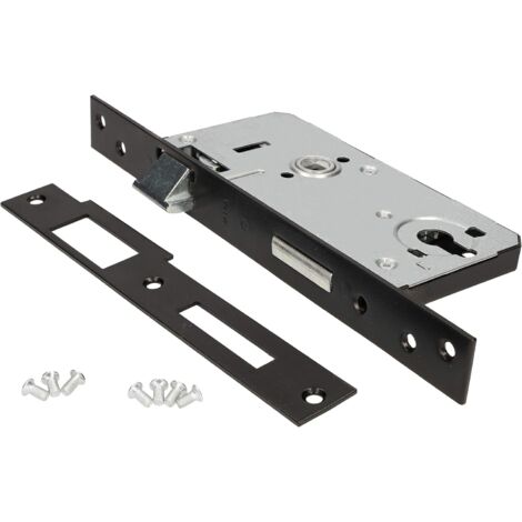 KOTARBAU Serrure encastrée 90 x 63 mm pour cylindre profilé Serrure d'entrée gauche pour portails, portails, portails.