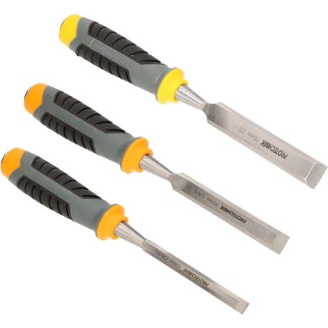 KOTARBAU set de 3 burins 10, 15, 20 mm de qualité professionnelle pour le travail manuel du bois