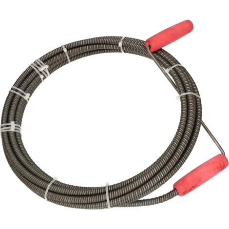 KOTARBAU Spirale de nettoyage de canalisations - 20 m x 12 mm de diamètre - Pour tuyaux de vidange bouchés.