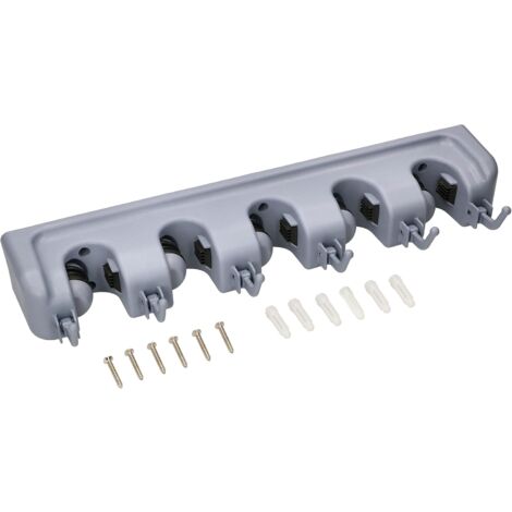 KOTARBAU Support pour balai avec crochet pour outils de nettoyage 6 + 5