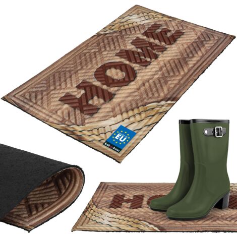 KOTARBAU® Tapis Entrée Intérieur - Polypropylène Gomme - 45 x 75 cm - Paillasson Exterieur Entree - Tapis d'entrée Absorbant - Paillasson Intérieur - Antidérapant - Home