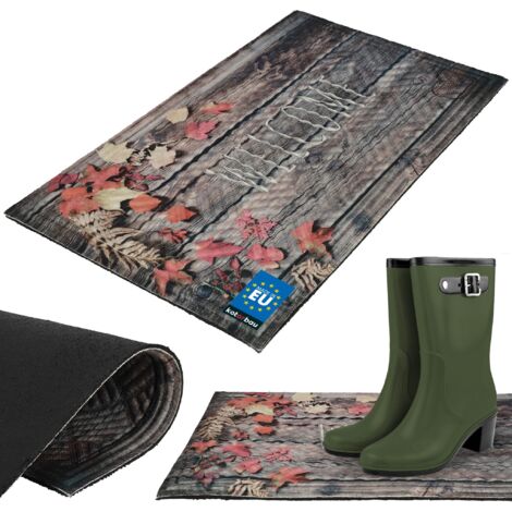 KOTARBAU® Tapis Entrée Intérieur - Polypropylène Gomme - 45 x 75 cm - Paillasson Exterieur Entree - Tapis d'entrée Absorbant - Paillasson Intérieur - Antidérapant - Welcome