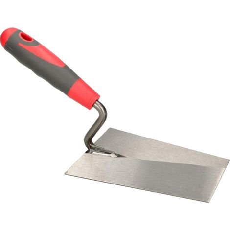 KOTARBAU Truelle trapézoïdale professionnelle en acier inoxydable - Taille : 160 mm