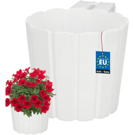 ORIMERC 3 fioriere da appendere alla parete da 24,9 cm, per ringhiere, recinzion
