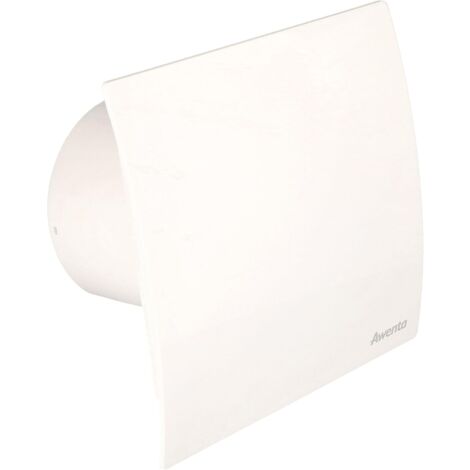 KOTARBAU Ventilateur mural Ø 100 mm - Boîtier silencieux + couvercle - Système d'extraction blanc
