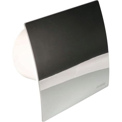 KOTARBAU Ventilateur mural Ø 100 mm - Boîtier silencieux + couvercle - Système d'extraction chromé