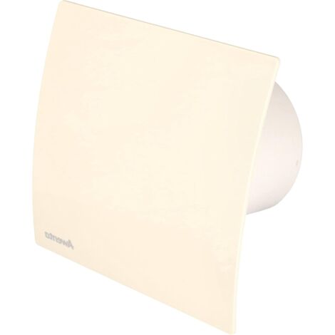 KOTARBAU Ventilateur mural Ø 100 mm - Boîtier silencieux + couvercle - Système d'extraction écru