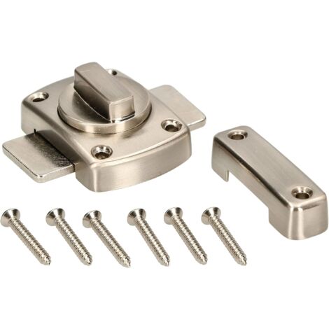 KOTARBAU Verrou de porte de salle de bain Nickel 55 x 55 mm
