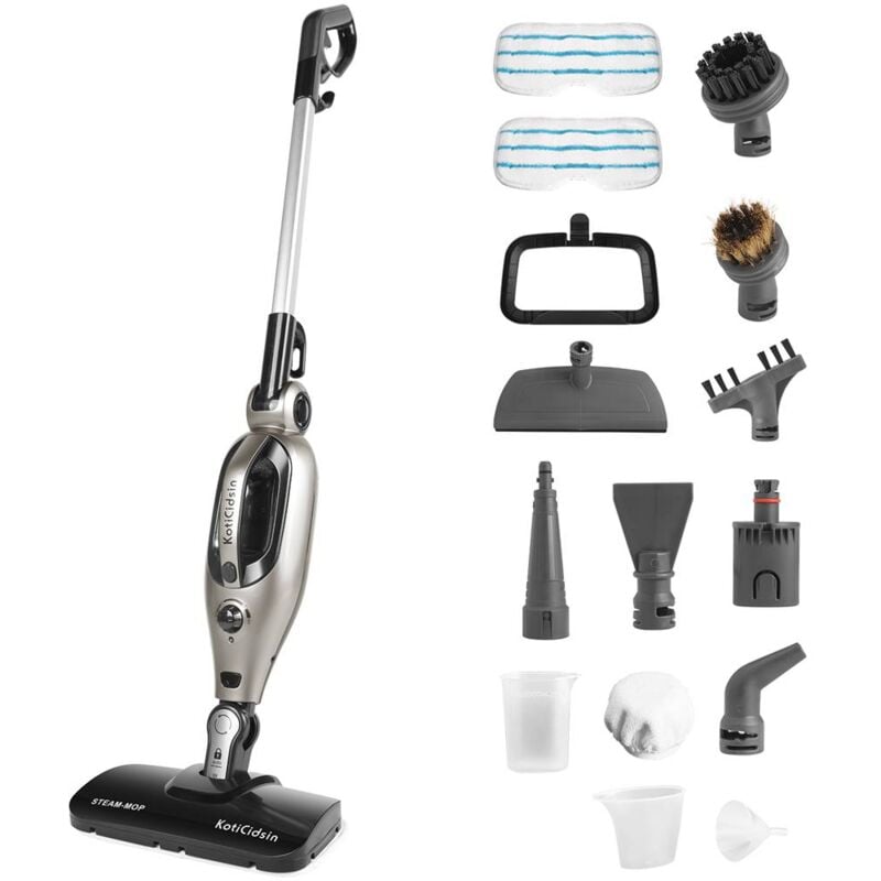Koticidsin - Balai Vapeur, TB10,14 en 1 Nettoyeur Vapeur à Main