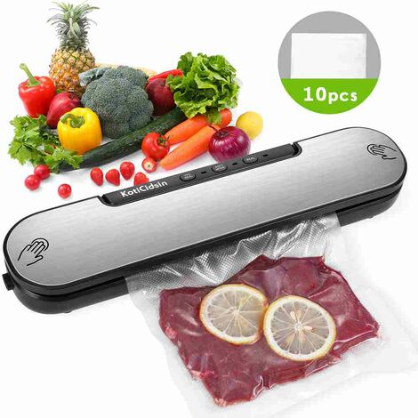KotiCidsin Machine Sous Vide, Inclus coupe-sac caché et 10 Sac à Vide Alimentaire