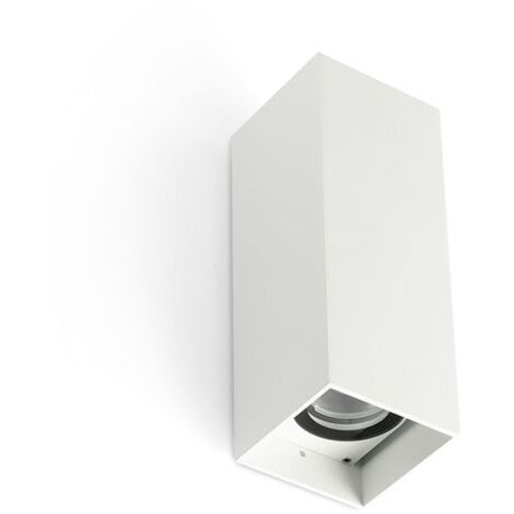 KOV 2L Aplique de pared cuadrado blanco 2700K 34°/34° 71793-125