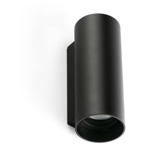 KOV 2L Apparecchio rotondo a parete nero 2700K 34°/34°