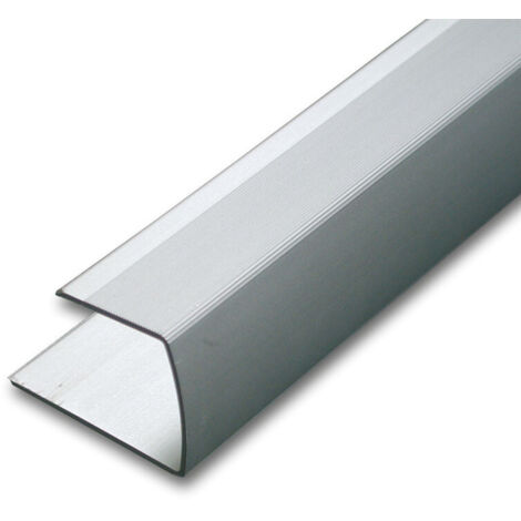 Kovalex Einfassprofil Aluminium 250 x 4,2 x 2,6 cm silber Einlassprofil