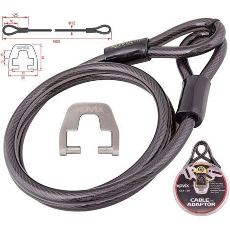 KOVIX KZA-150 Stahlkabel mit Adapter