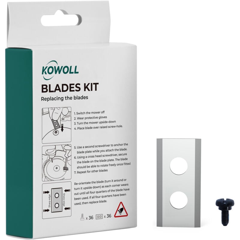 Lame robot de pelouse 27 pièces - Kowoll