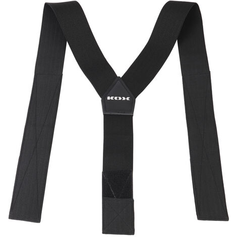 KOX bretelles avec fermeture scratch, noir, jusqu'à une stature de 180 cm