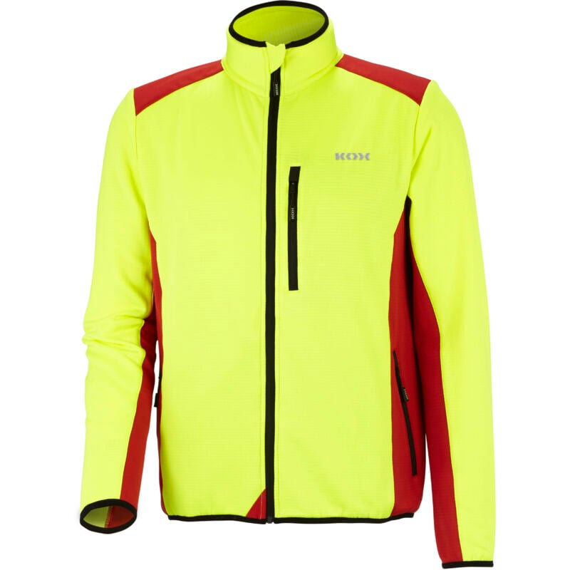 KOX - Veste fonctionnelle Iso, jaune/rouge, taille 2XL