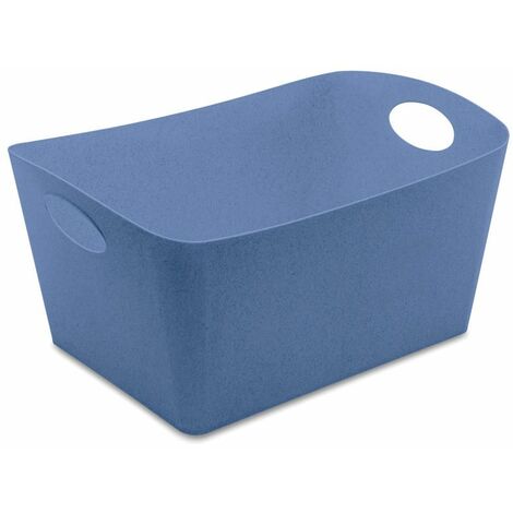Koziol Aufbewahrungsbox Boxxx L, Box, Kiste, Korb, Aufbewahrung, Thermoplastischer Kunststoff, Organic Blue, 15 L, 5743671