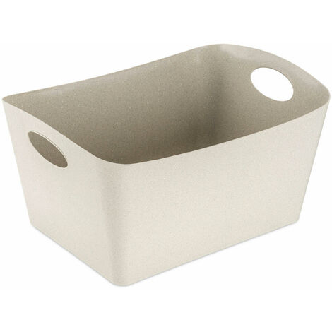 Koziol Aufbewahrungsbox Boxxx L, Kiste, Bottich, Organic Recycled, Recycled Desert Sand, 15 L, 1403121