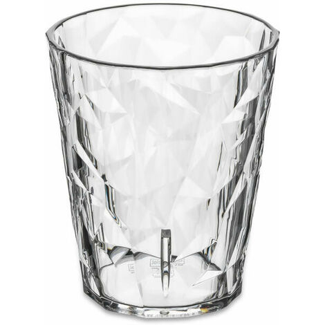 Koziol Becher Club S 2.0, Trinkglas, Kunststoff, Crystal Clear, 250 ml, 3576535