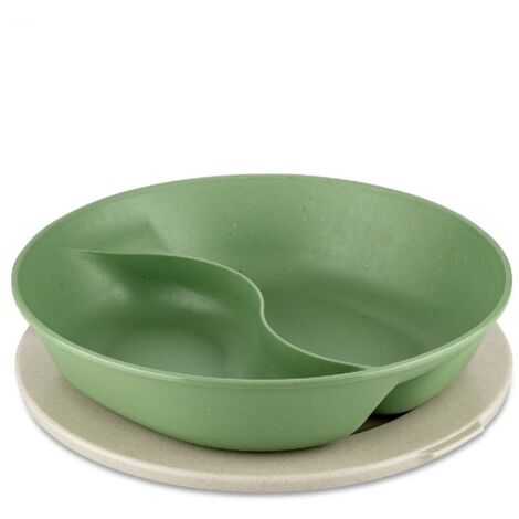 Koziol Talerz SEPAREE flacher Servierteller grün 25,5 cm