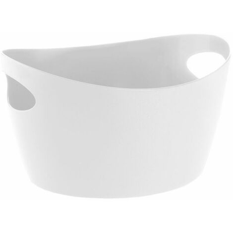 Koziol Utensilo Bottichelli S, Bottich, Aufbewahrungskorb, Organic Recycled, Recycled White, 1.5 L, 1445125