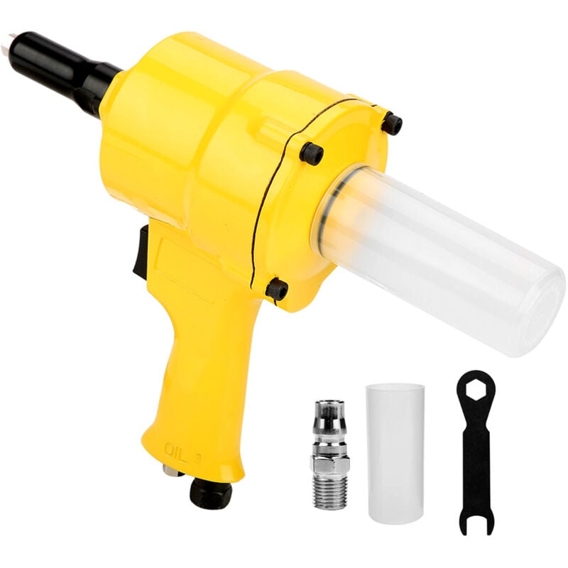 Tonysa - topiky KP-705P Riveteuse pneumatique, taille des rivets : 2,4-4,8 mm pour clou en aluminium/clou en acier