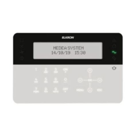 KP710DP - Clavier soft touch avec écran LCD et lecteur de proximité.