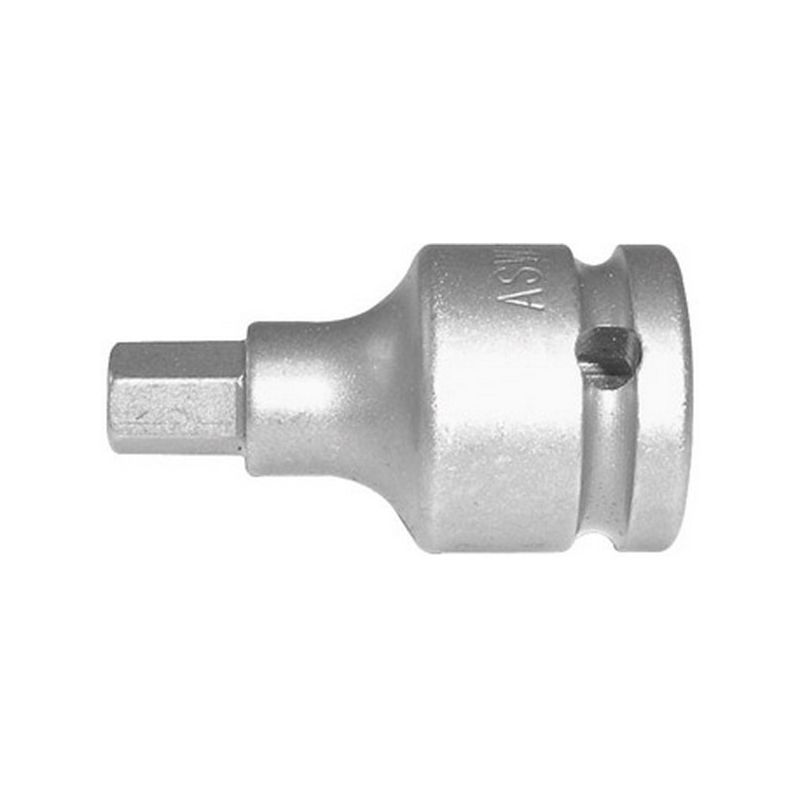 

Conector de artornillado de choque 1/2'' para Tornillo femenino - hexagonal, lado e/planos : 10 mm, Largo 55 mm, Ø exterior del entrenamiento 25 mm