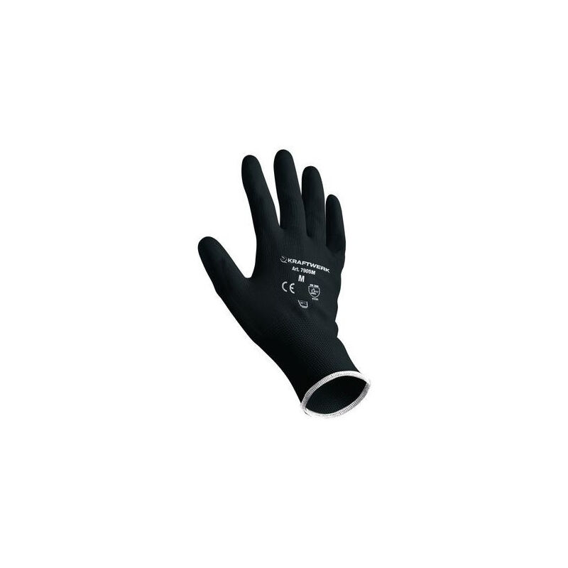 KRA7905L. Gants de travail pu l (12 pcs.) Kraftwerk