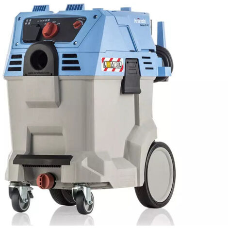 Kränzle – Aspirateur industriel 42 L – Dépression max 250 mbar – Puissance 1200 W – Nettoyage filtre Push-Clean – Pour chantiers et bureaux
