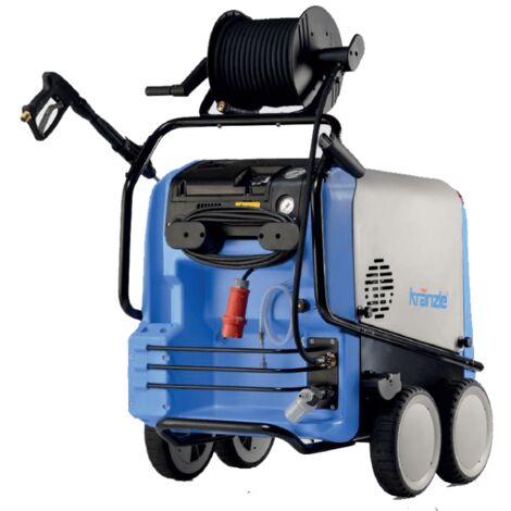 Kränzle – Nettoyeur haute pression thermique 210 bars – Débit 19 l/min – Moteur 1400 t/min – Tambour-enrouleur intégré – Accessoires inclus