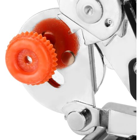 Kräuselfuß-Adapter, rosa, für Nähmaschinen mit niedrigem Bund, Zubehör für Kräuselfuß, Modell 15 Stiche, Metall mit Kräuselfuß