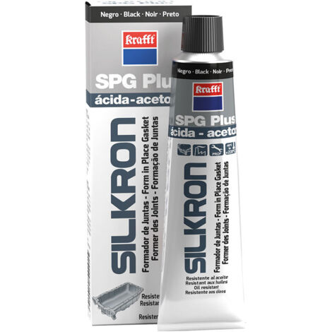 KRAFFT “Silkron SPG Plus” Dichtungsbildner, widerstandsfähiges schwarzes Industriesilikon (75ml)