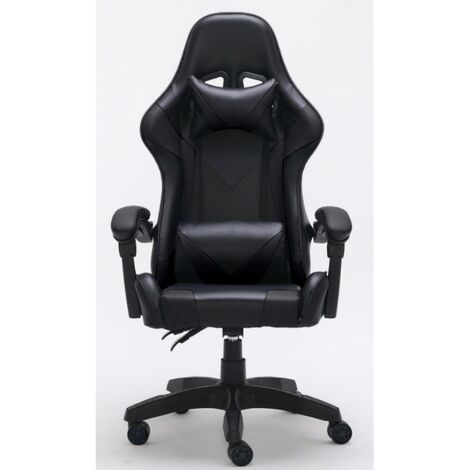 KRAFT - Fauteuil gamer style moderne chambre d’ado --66x62x115 - Réglable en hauteur